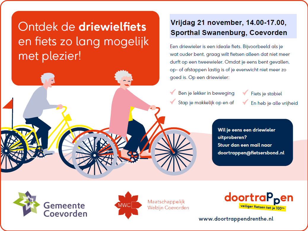 Advertentie driewielfietsontdekdag